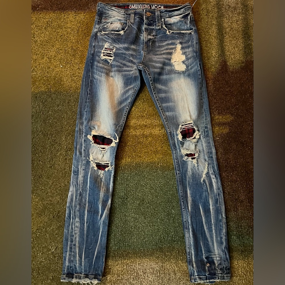"SMUGGLERS MOON" Fancy, Quality Streetwear Jeans (98% Cotton, 2% Spandex)5
